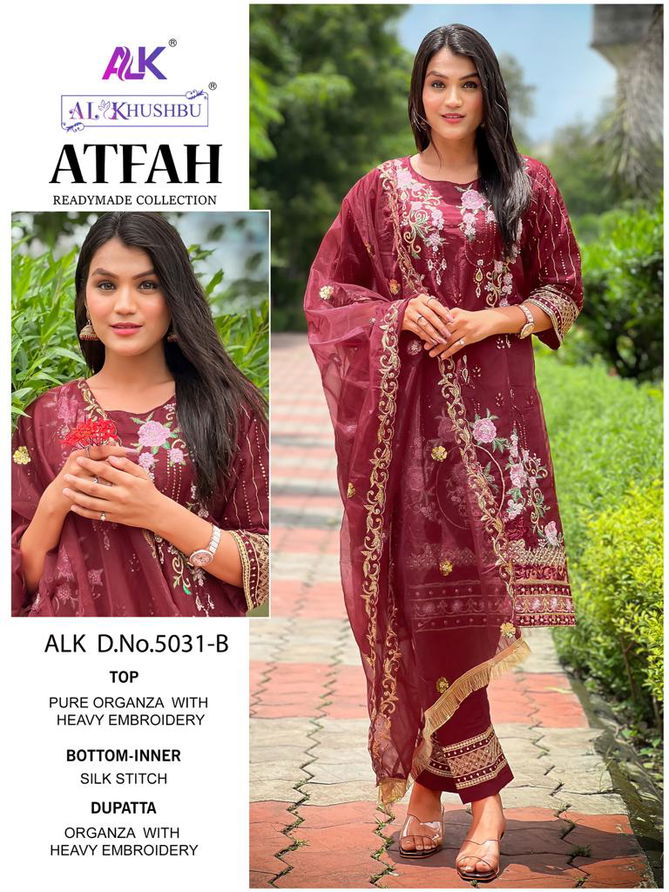 Alk Khushbu Atfah Vol 1 Organza Pakistani Readymade Suits
